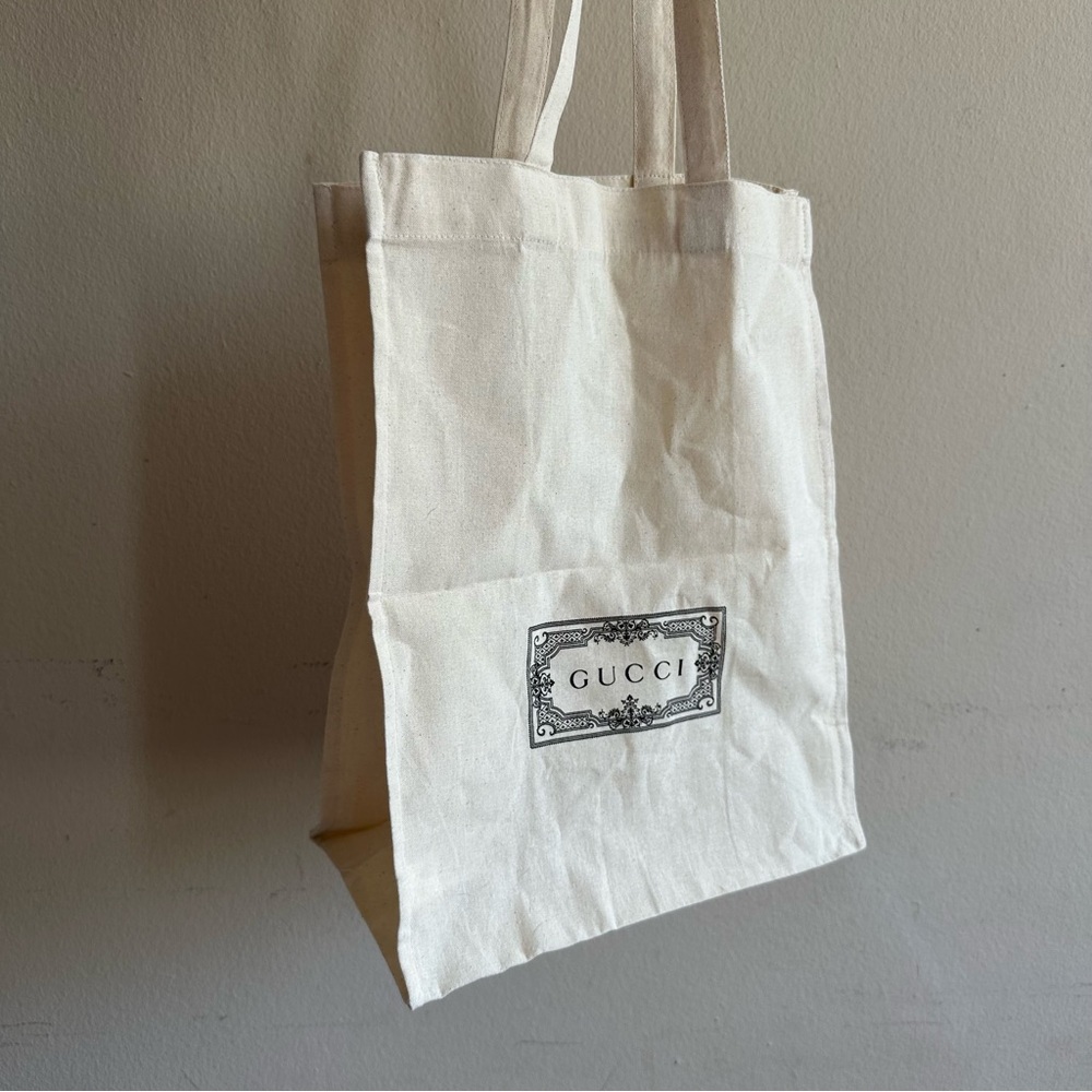 New Gucci Natural Canvas Shopper